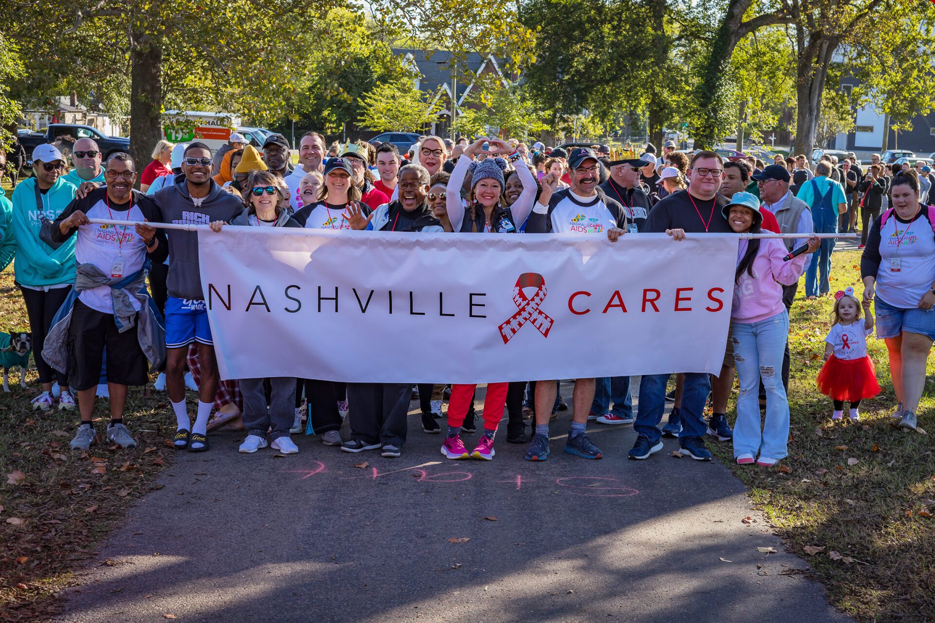 Nashville Cares Crowd with Banner